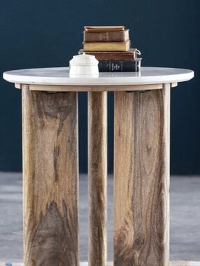 Medina Carved Bone Box Trinket With Wood Inside  Pre-Loved Vintage